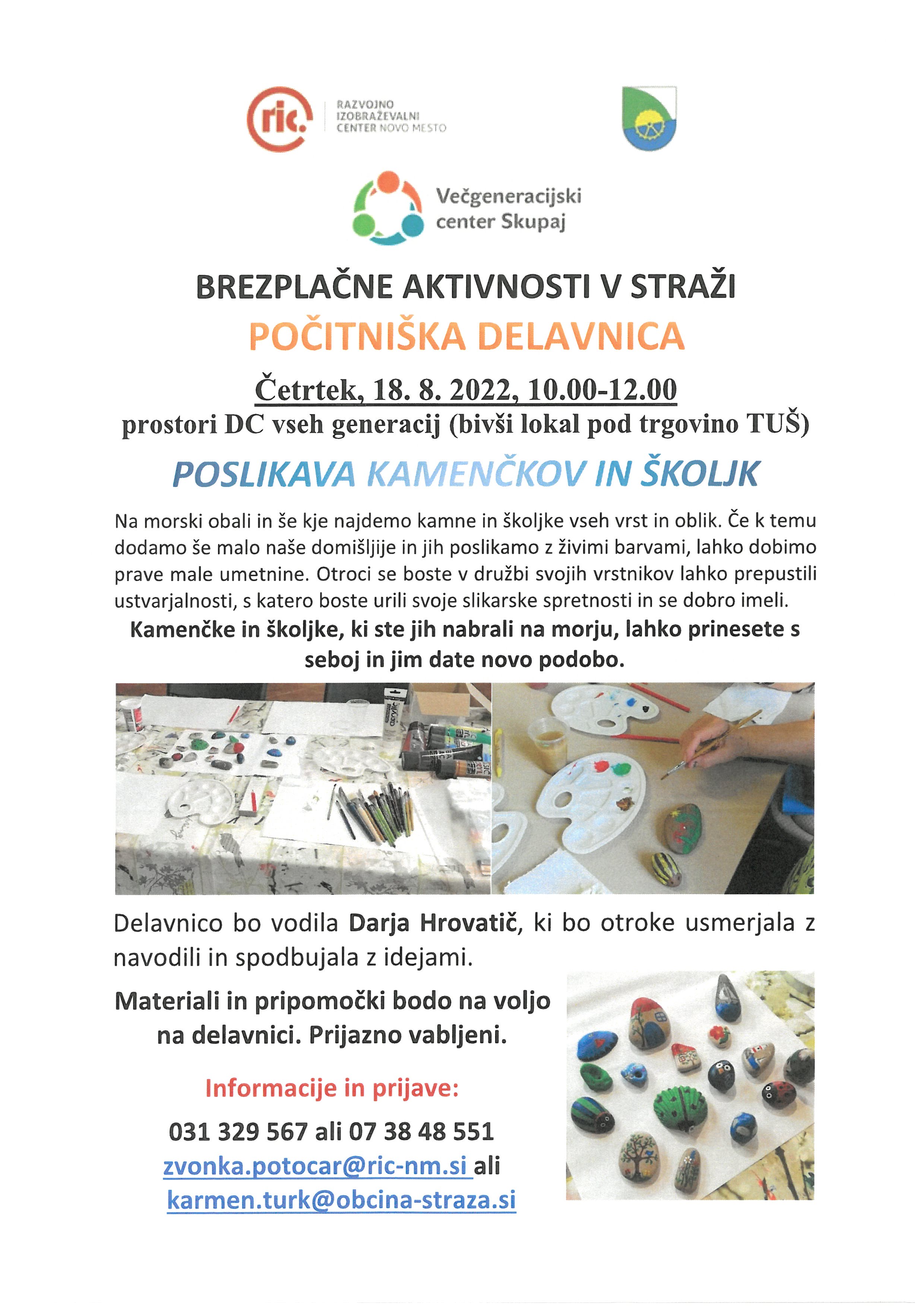 Počitniške otroške delavnice